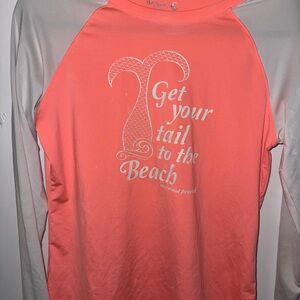🌊 Reel Legends UV Swim Shirt – Size XL “Get Your Tail to the Beach” Rashguard